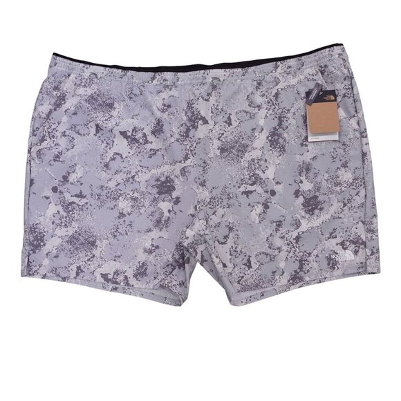 NWT The North Face Wander Shorts 2.0 Sz Big 5X Gray Moss Camo Print High Rise - Picture 4 of 12
